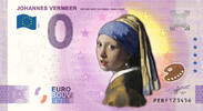 0 Euro biljet Nederland 2021 - Vermeer Meisje met de Parel KLEUR -