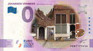 0 Euro biljet Nederland 2021 - Vermeer Het Straatje KLEUR -