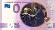 0 Euro biljet Nederland 2021 - Vermeer De Astronoom KLEUR -
