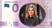 0 Euro biljet Nederland 2021 - Koningin Máxima 50 jaar KLEUR -