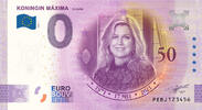 0 Euro biljet Nederland 2021 - Koningin Máxima 50 jaar ANNIVERSARY -