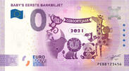 0 Euro biljet Nederland 2021 - Baby's eerste bankbiljet ANNIVERSARY -