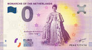0 Euro biljet Nederland 2020 - Vorsten van Nederland Koningin Wilhelmina -