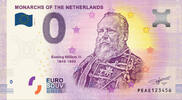 0 Euro biljet Nederland 2020 - Vorsten van Nederland Koning Willem III -