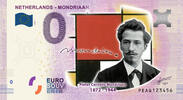 0 Euro biljet Nederland 2020 - Mondriaan I KLEUR -
