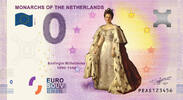 0 Euro biljet Nederland 2020 - Koningin Wilhelmina KLEUR -