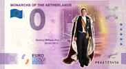 0 Euro biljet Nederland 2020 - Koning Willem-Alexander KLEUR -