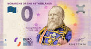 0 Euro biljet Nederland 2020 - Koning Willem III KLEUR -