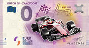 0 Euro biljet Nederland 2020 - Dutch GP Zandvoort KLEUR -