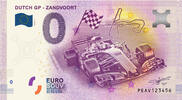 0 Euro biljet Nederland 2020 - Dutch GP Zandvoort #001000 -