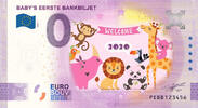 0 Euro biljet Nederland 2020 - Baby's eerste bankbiljet KLEUR ROZE -