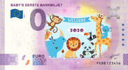 0 Euro biljet Nederland 2020 - Baby's eerste bankbiljet KLEUR BLAUW -