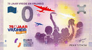0 Euro biljet Nederland 2020 - 75 jaar Vrede en Vrijheid KLEUR -