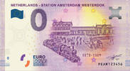 0 Euro biljet Nederland 2019 - Station Amsterdam Westerdok -