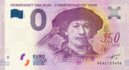 0 Euro biljet Nederland 2019 - Rembrandt Zelfportret -