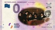 0 Euro biljet Nederland 2019 - Rembrandt De Staalmeesters KLEUR -