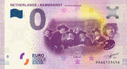 0 Euro biljet Nederland 2019 - Rembrandt De Staalmeesters #000000 -
