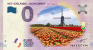 0 Euro biljet Nederland 2019 - Keukenhof Tulip Fields KLEUR -