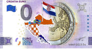 0 Euro biljet Kroatië 2022 - Croatia Euro KLEUR -
