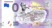 0 Euro biljet Kroatië 2019 - Dubrovnik KLEUR -