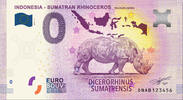 0 Euro biljet Indonesië 2019 - Sumatran Rhino #005000 -