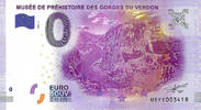 0 Euro biljet Frankrijk 2016 - Musée de éhistoire des Gorges du Verdon -