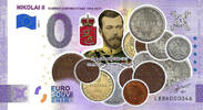 0 Euro biljet Finland 2020 - Nikolai II KLEUR -