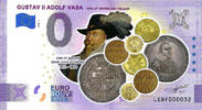 0 Euro biljet Finland 2020 - Gustav II Adolf Vasa KLEUR -