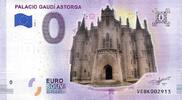 0 Euro biljet Spanje 2018 - Palacio Gaudi Astorga - KLEUR -