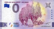 0 Euro biljet Finland 2023 - Sibelius Monument - Helsinki -