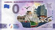 0 Euro biljet Duitsland 2023 - Hamburg- Museumsschiff Rickmer Rickmers KLEUR -