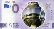 0 Euro biljet Duitsland 2023 - Berlin KLEUR -
