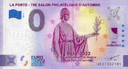 0 Euro biljet Frankrijk 2022 - La Poste -Salon Philatélique -