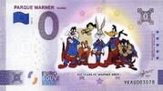 0 Euro biljet Spanje 2023 - Parque Warner 100 years Warner bros KLEUR -