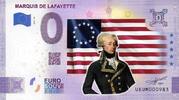 0 Euro biljet Frankrijk 2021 - Marquis de Lafayette KLEUR -