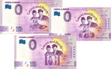 0 Euro biljet 2024 Laurel & Hardy serie van 3 -