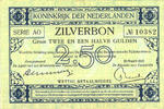 2 1/2 gulden Zilverbon 10-2b kwaliteit -