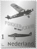Zilveren postzegel Fokker De Snip F.XVIII 2024 -