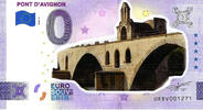0 Euro biljet Frankrijk 2022 - Pont d'Avignon KLEUR -