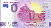 0 Euro biljet Frankrijk 2024 - Le Mont Saint-Michel D-Day -