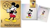 Nederland Gouden postzegel 2023 Mickey Mouse 100 jaar Disney -