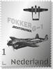 Zilveren postzegel Fokker G-1 Jachtcruiser -
