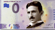 0 Euro biljet Duitsland 2020 - Nikola Tesla II KLEUR -