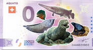 0 Euro biljet Zwitserland 2021 - Aquatis KLEUR -
