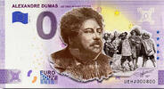 0 Euro biljet Frankrijk 2021 - Alexandre Dumas KLEUR -
