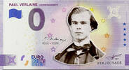 0 Euro biljet Frankrijk 2021 - Paul Verlaine KLEUR -