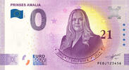 0 Euro biljet Nederland 2024 - Prinses Amalia 21 jaar -