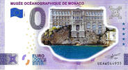 0 Euro biljet Monaco 2022 - Museé Océanographique de Monaco KLEUR -