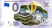 0 Euro biljet België 2018 - Belgian Football Center KLEUR -