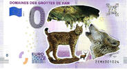 0 Euro biljet België 2018 - Domaine des Grottes de Han KLEUR -